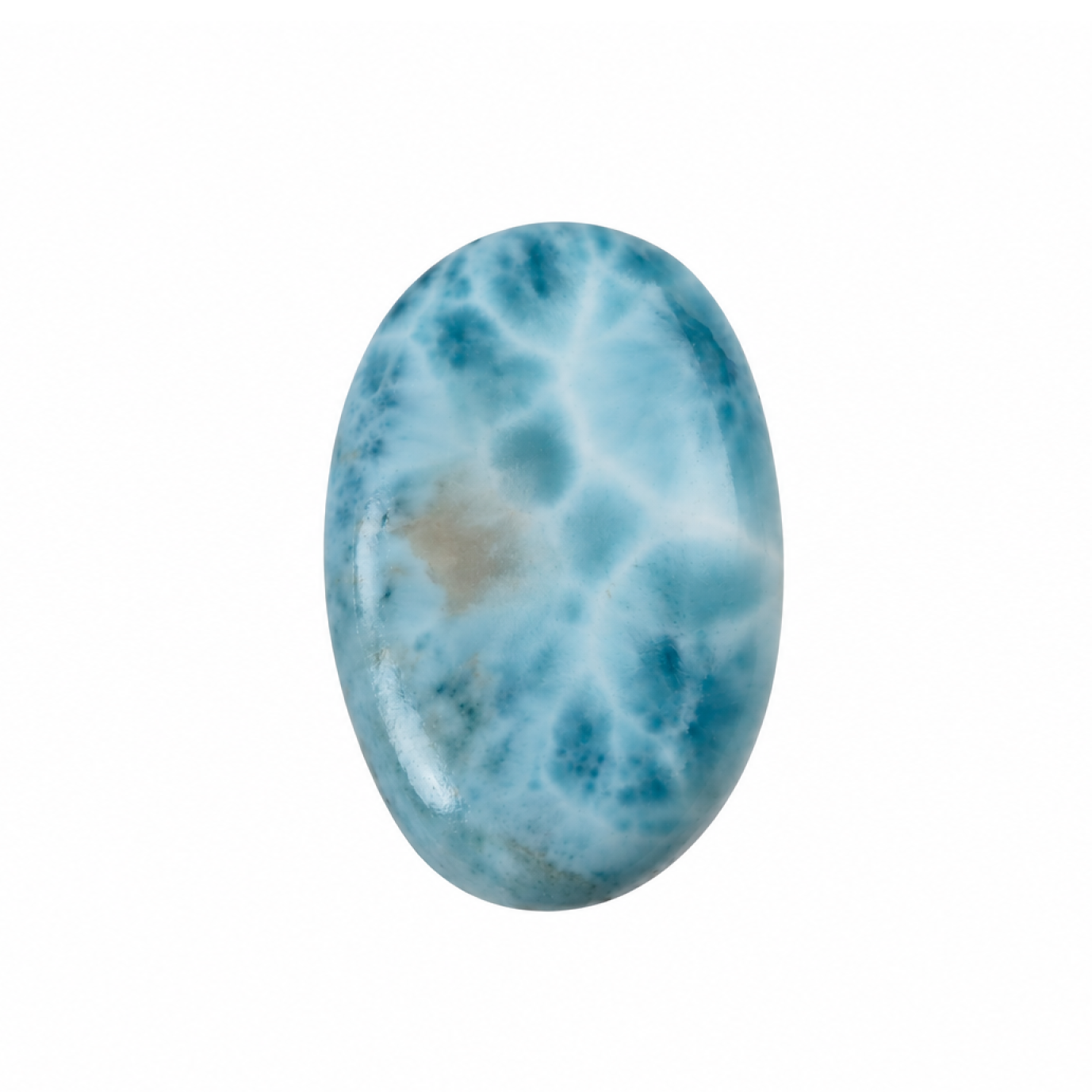 Genuine Sky Blue Larimar Oval No Metal Stones 30mm 0g