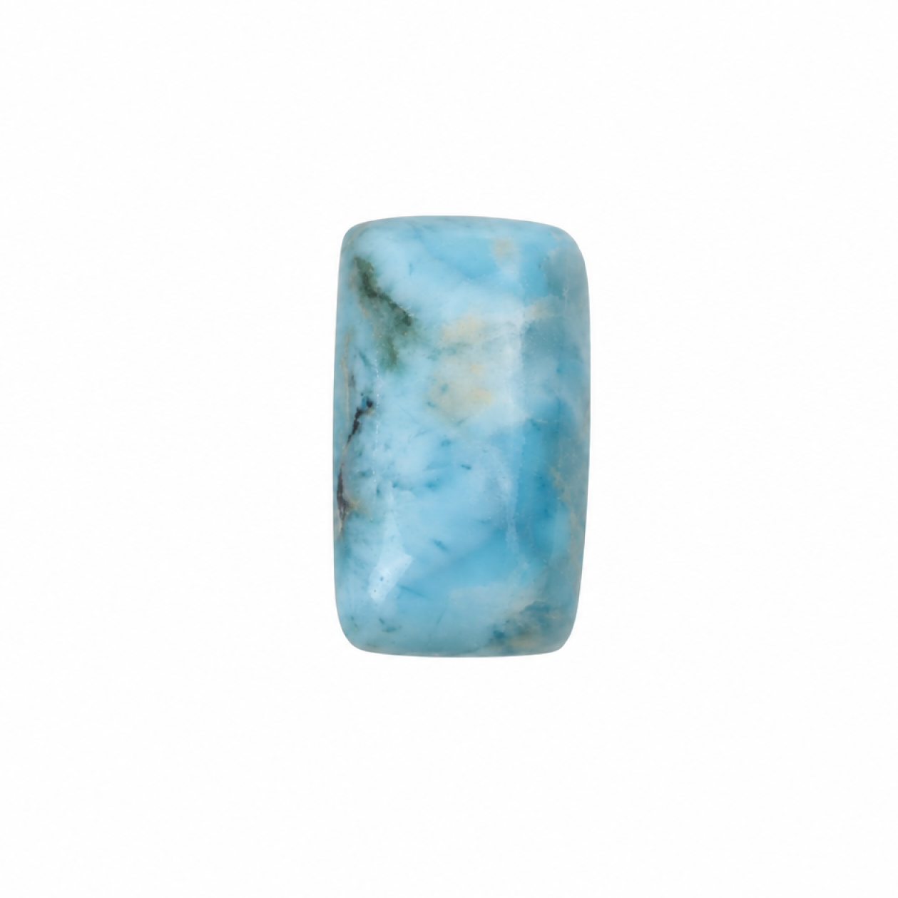 Genuine Sky Blue Larimar Rectangle No Metal Stones 24mm 0g