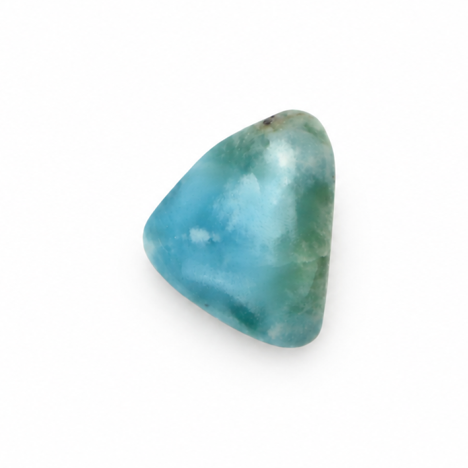 Genuine Handcrafted - Polished: Natural Dominican Larimar Cabochon 20mm