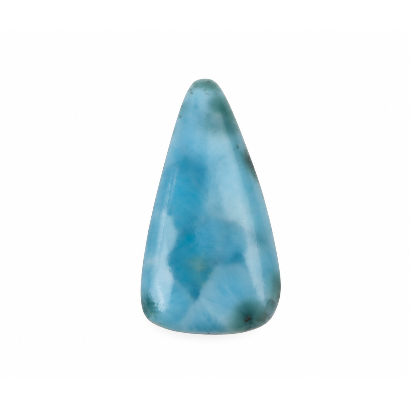 Expertly Crafted - sky - blue - larimar - Polished - 37mm
