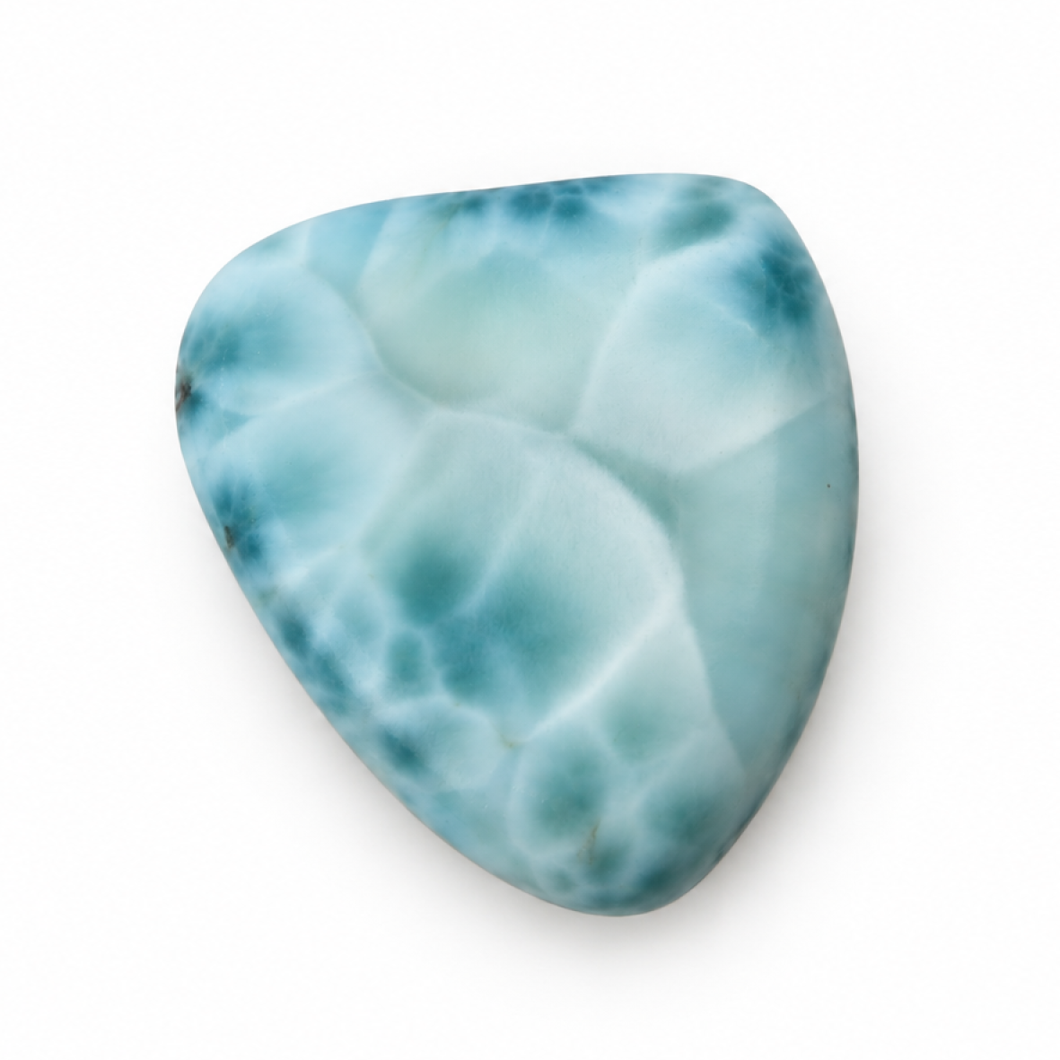 Genuine Handcrafted - light - blue - larimar - Polished - 40mm
