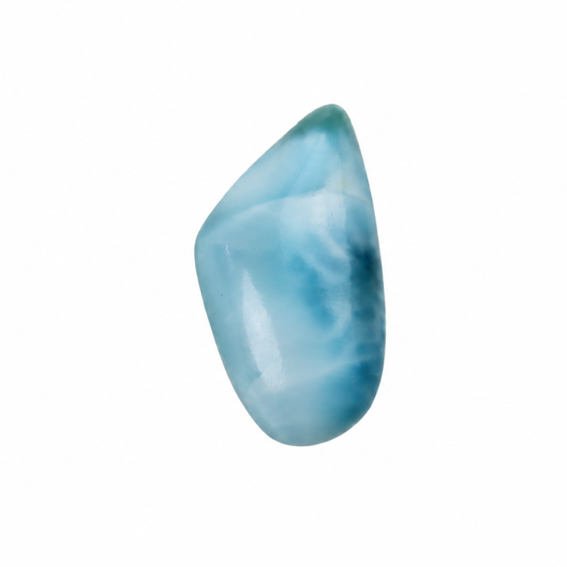 Artisan Made - Polished: Natural Dominican Larimar Cabochon 27mm
