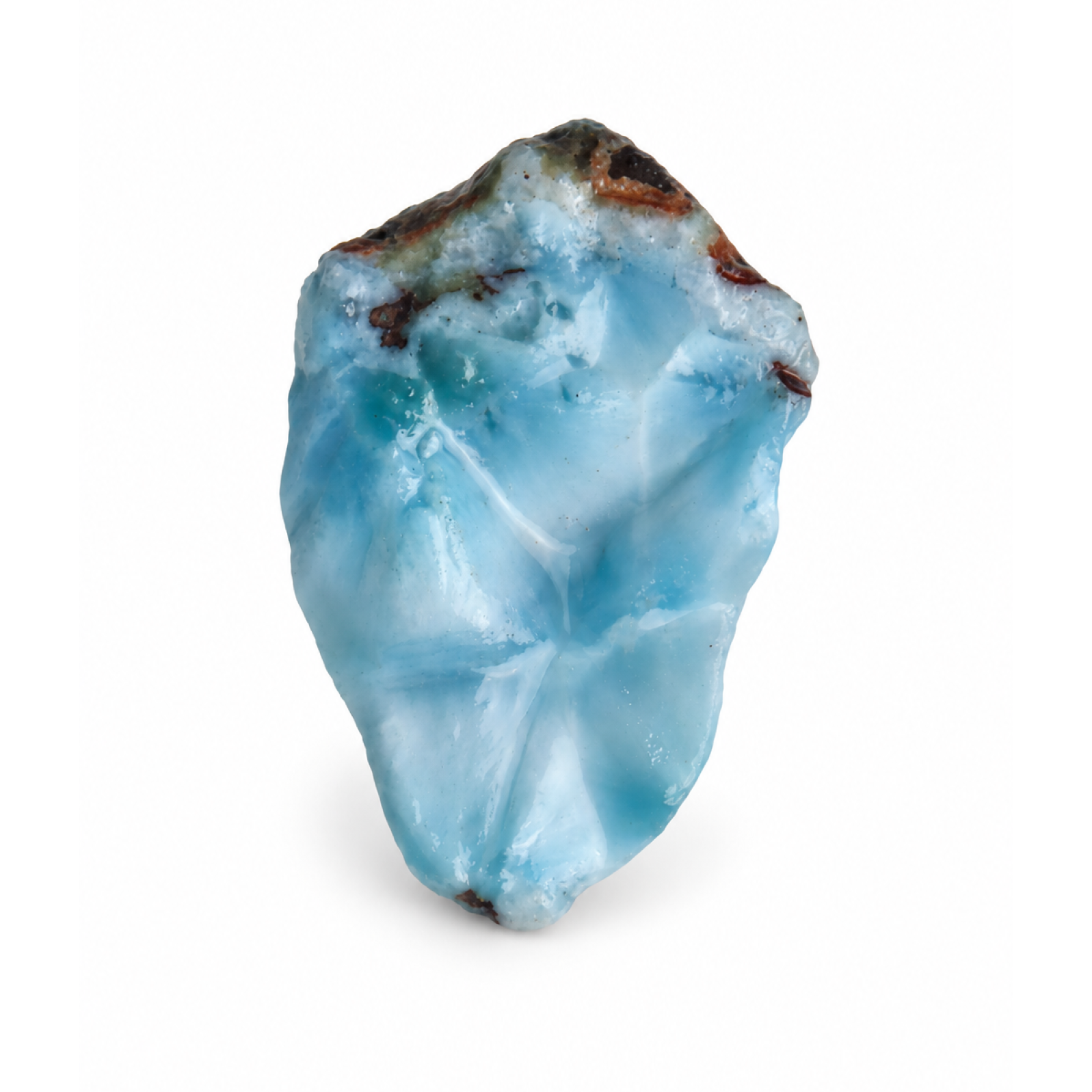 Nature created sky blue rough Dominican Larimar 41mm