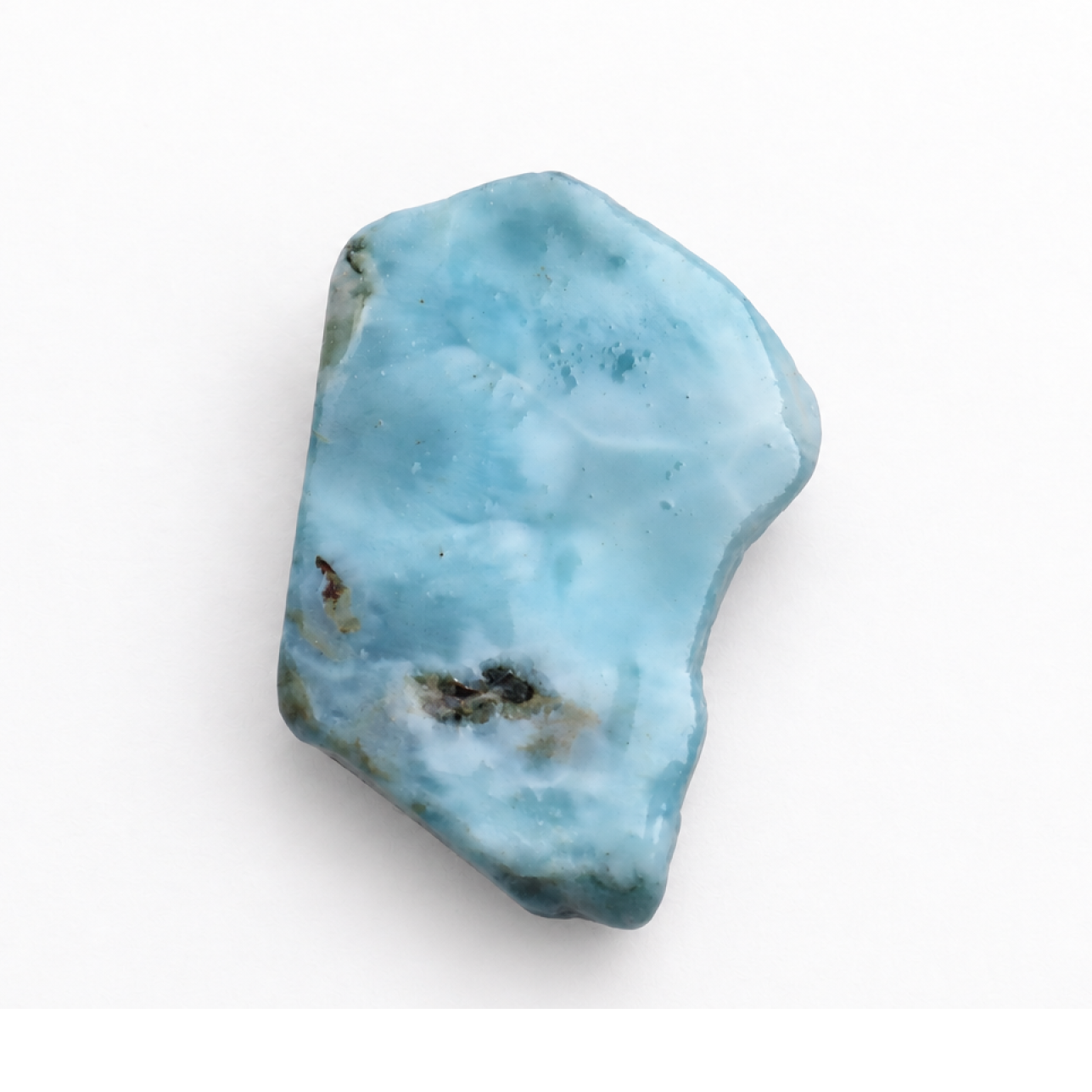 Untreated sky blue rough Dominican Larimar 50mm