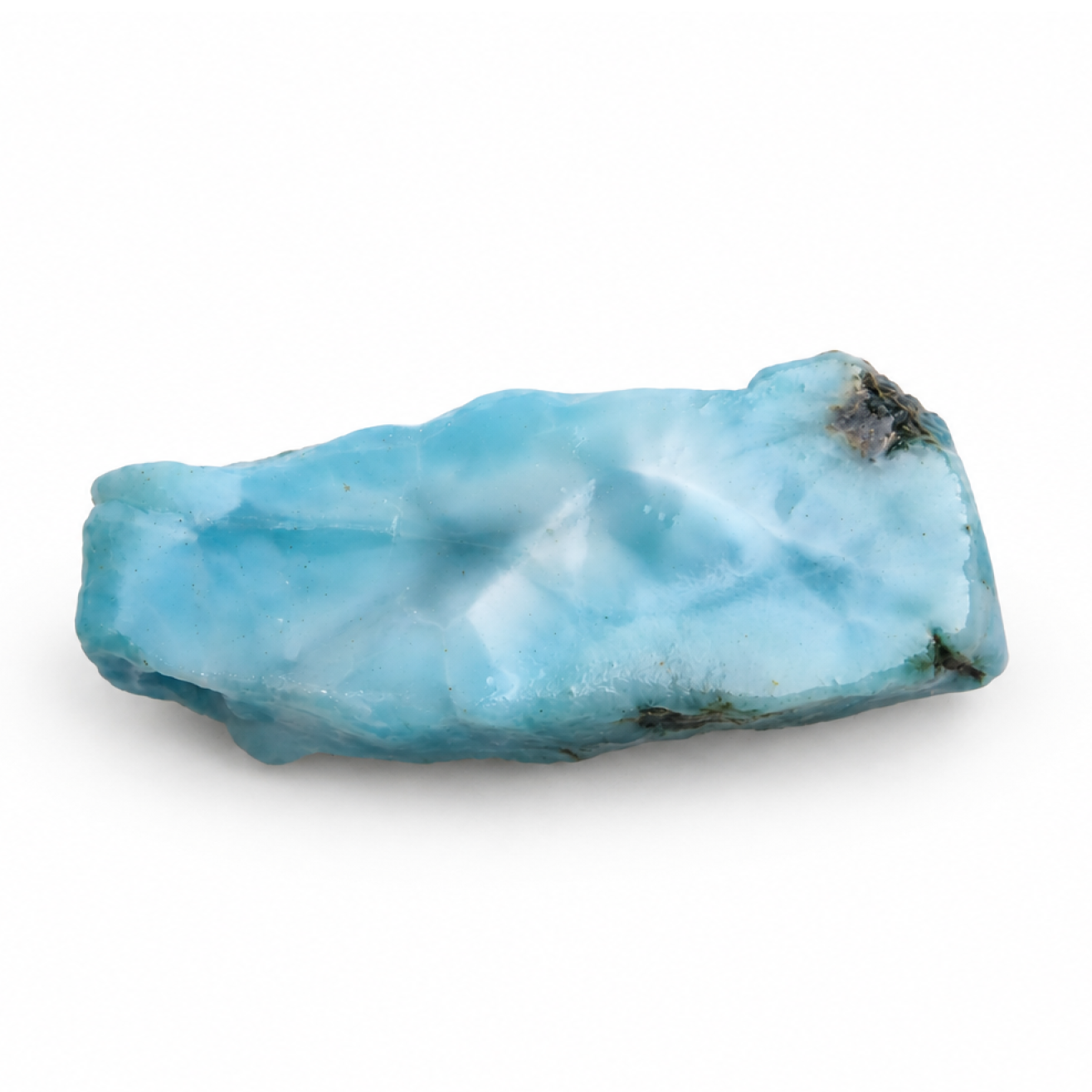 Naturally beautiful sky blue rough Dominican Larimar 58mm