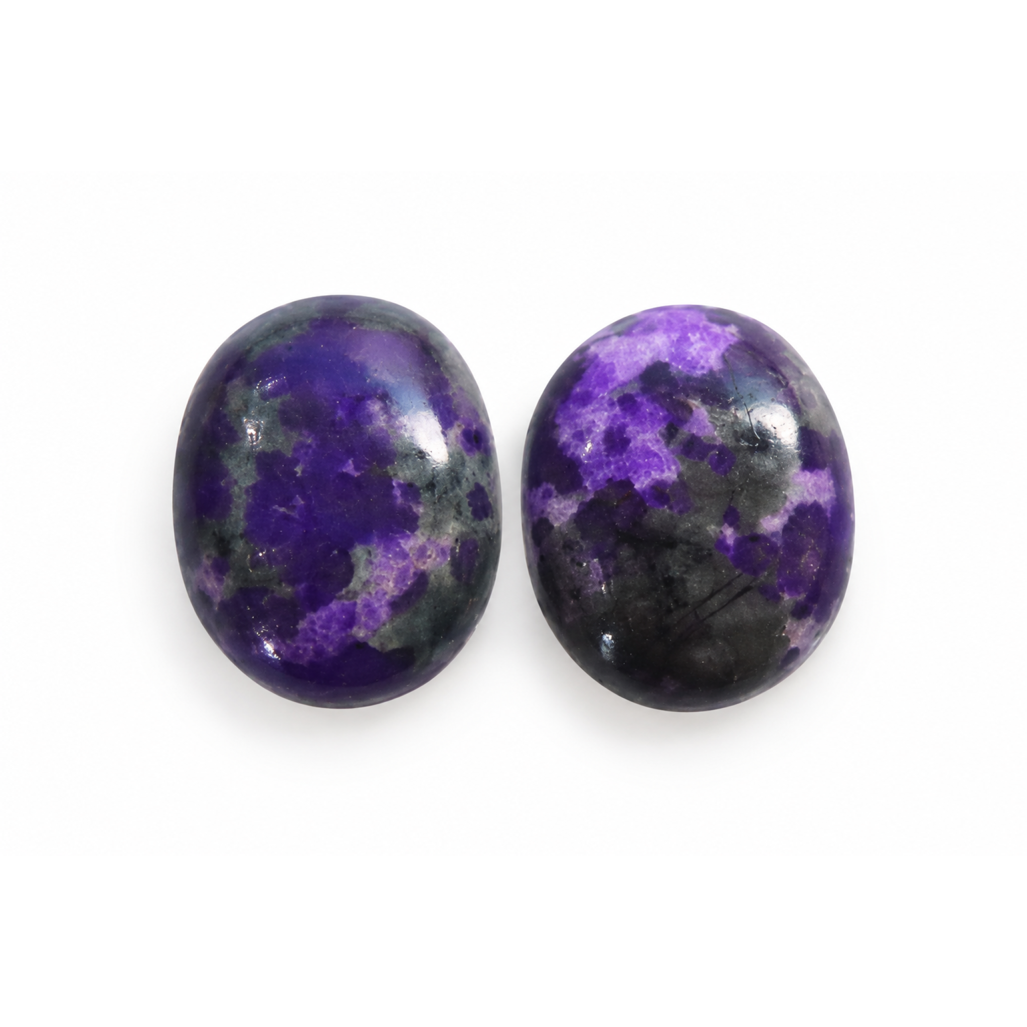 Original purple sugilite matched pair 13mm